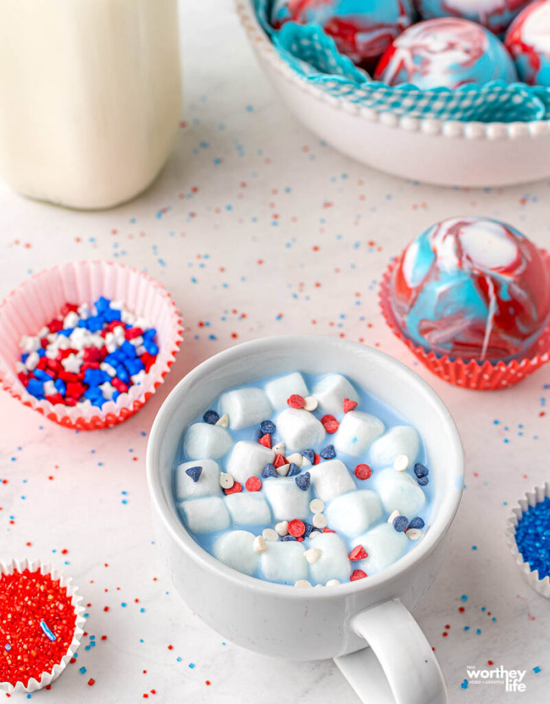 4th of July Hot Cocoa Bombs