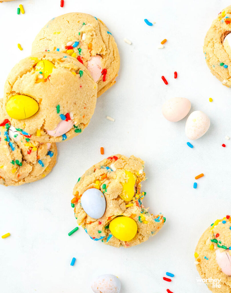 cookie with a bite in it on a white background