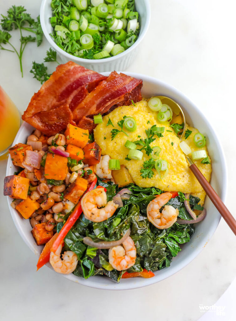 white bowl filled with delicious food