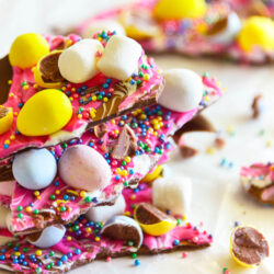 easter egg chocolate bark