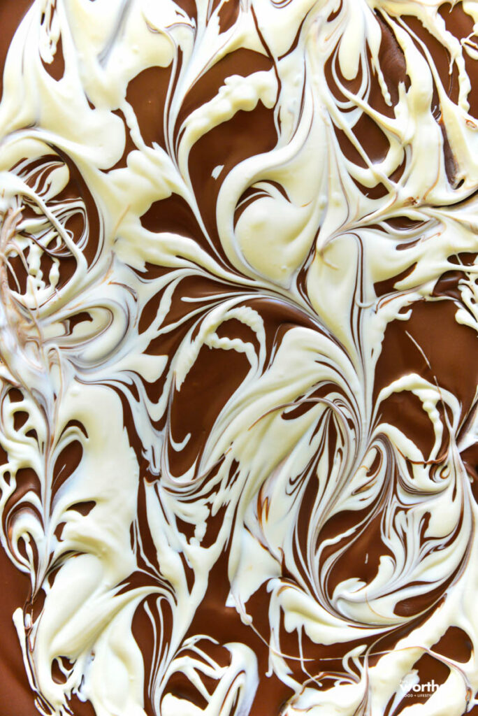 candy melts swirled together