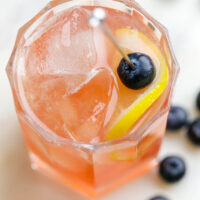 Blueberry Sweet-n-Sour Rye Cocktail