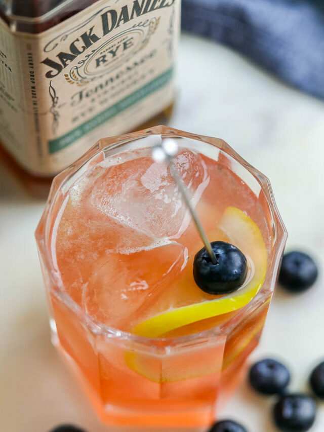 Blueberry Whiskey Cocktail Story