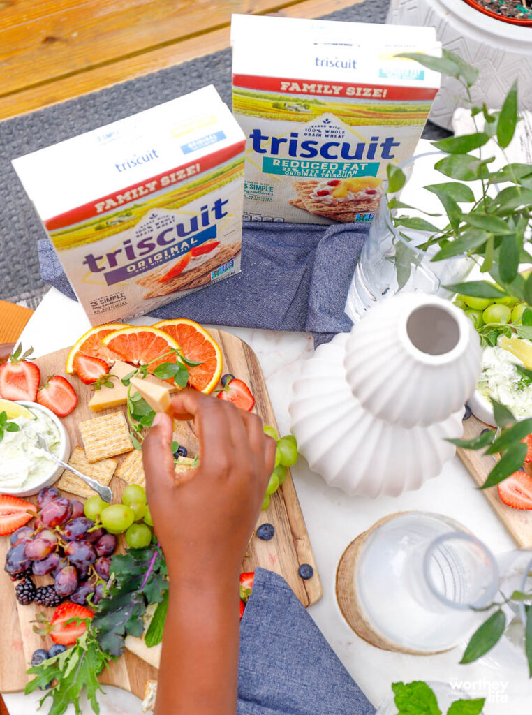 mini cheese boards with TRISCUITS