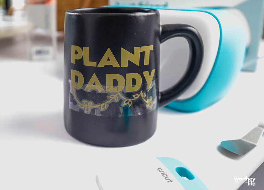 Supplies needed to make a Plant Daddy Mug