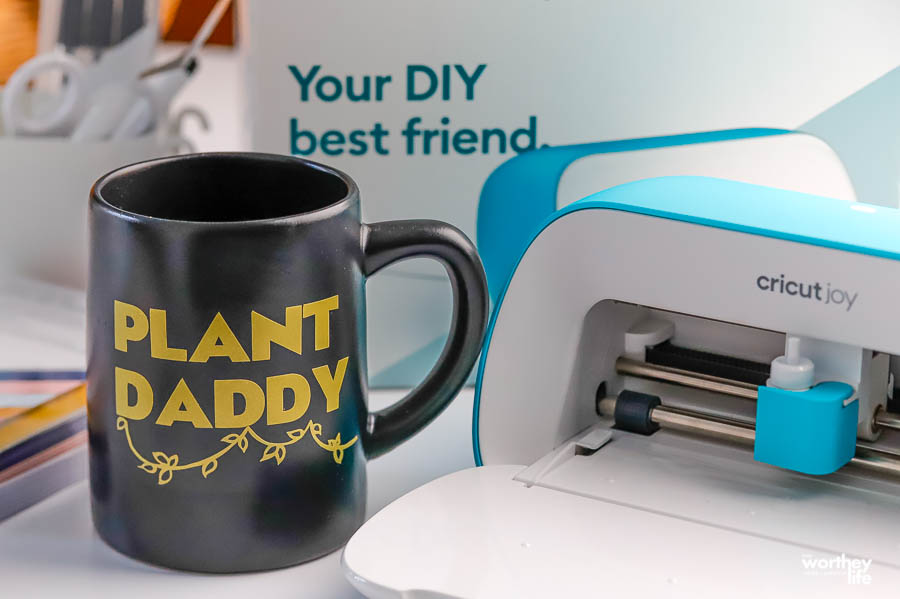 how to make plant daddy mug with cricut joy machine