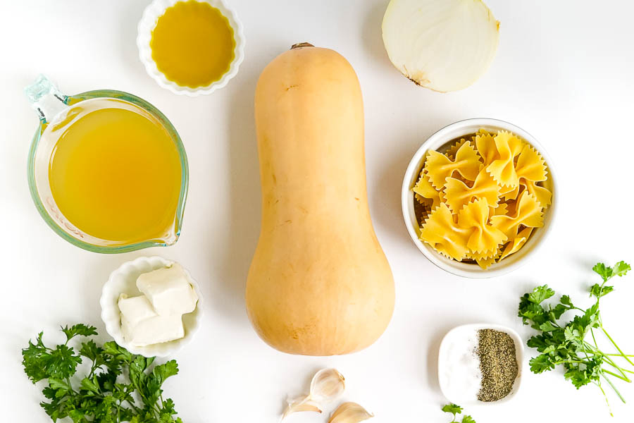 ingredients for butternut squash soup