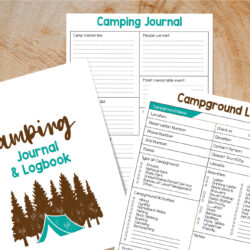 Free Camping Log Printables