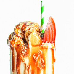 Caramel Apple Pie Milkshakes