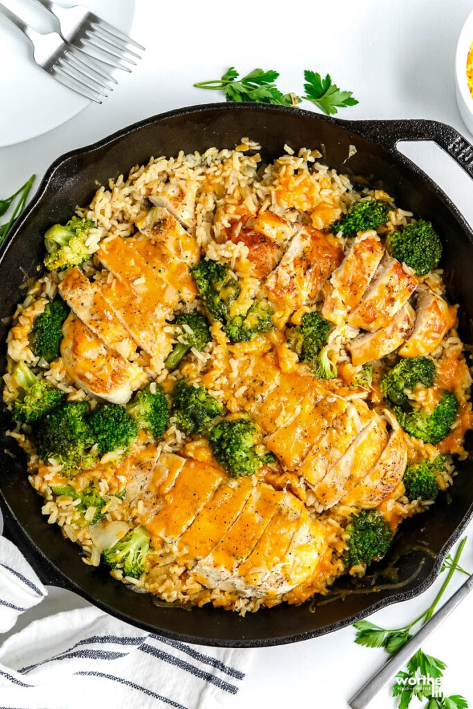 Chicken Broccoli Rice Skillet Meal