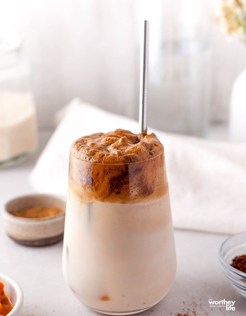 pumpkin spiced whipped coffee drink