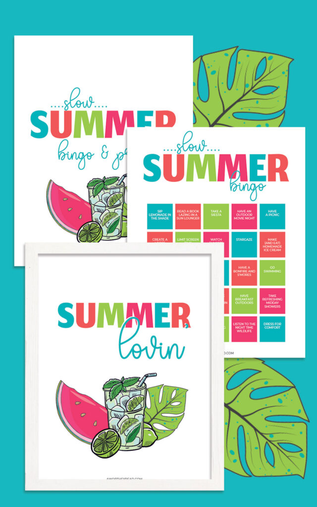 free summer bingo printable