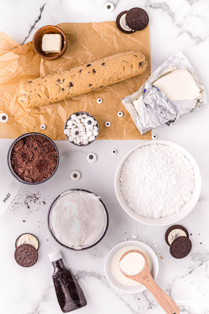ingredients needed to make a cookie pizza