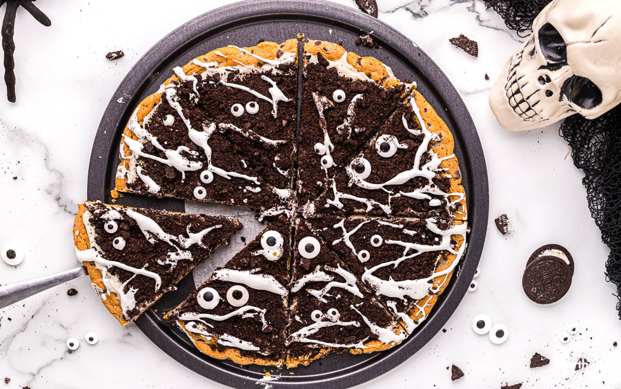 slices of Spooky Spider Dessert