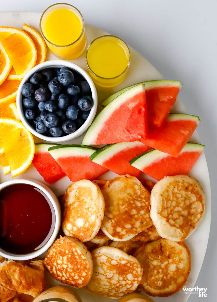 fresh fruit on a food platter