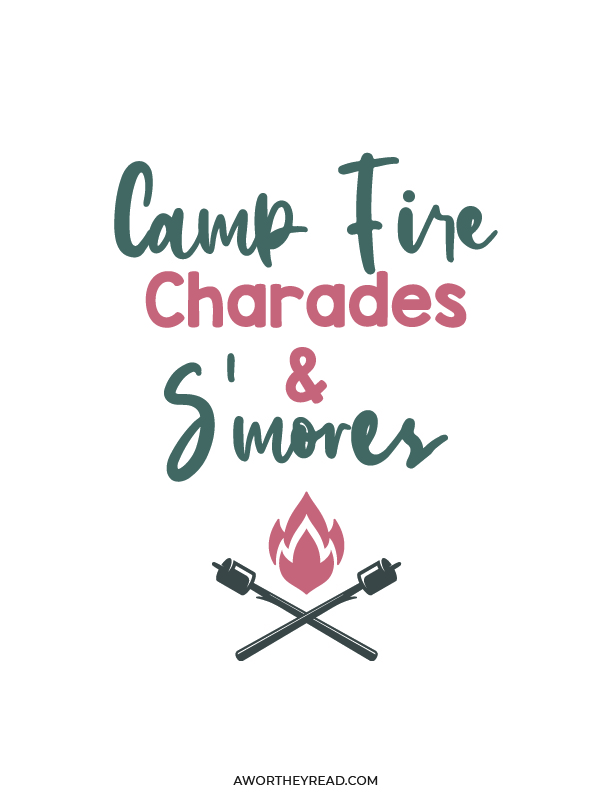 Camping Charades Printable