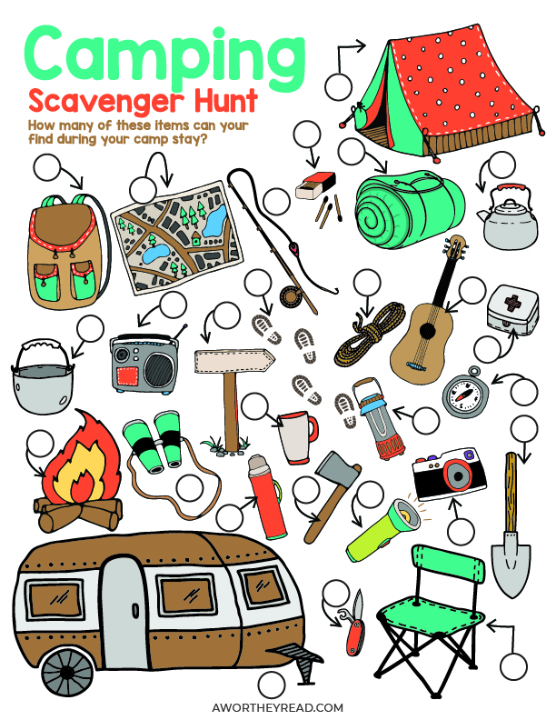 Camping Scavenger Hunt