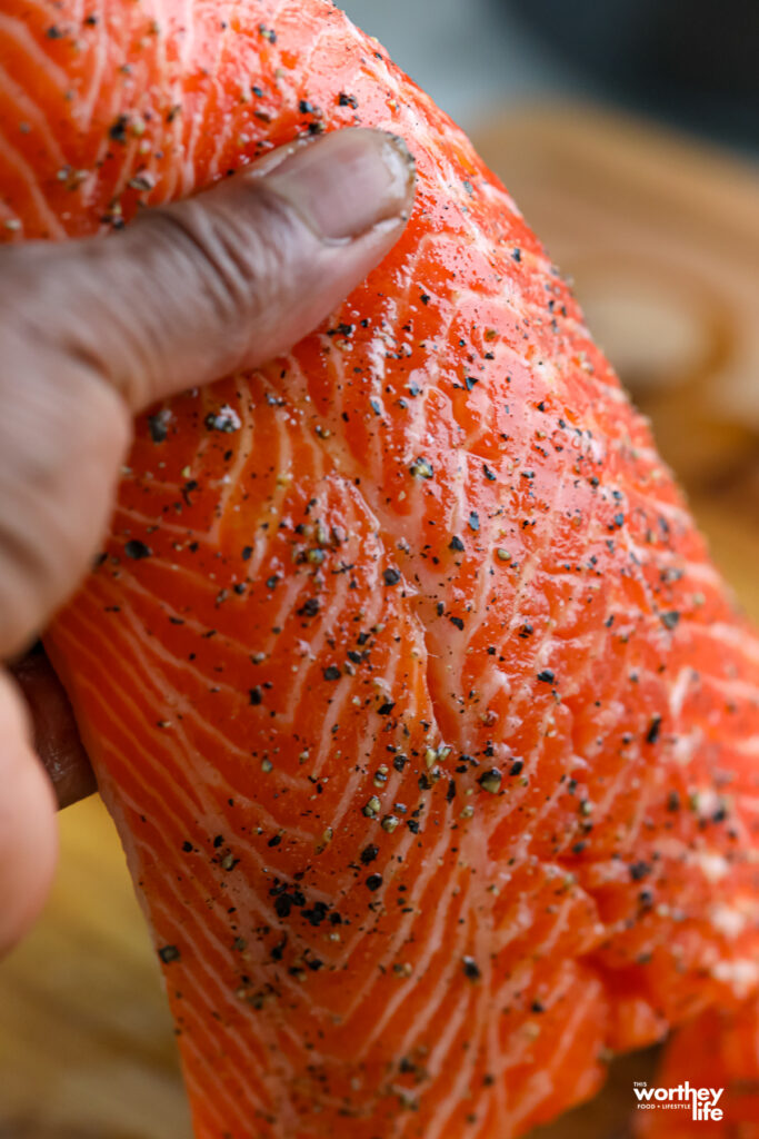 Cooking a filet of Salmon