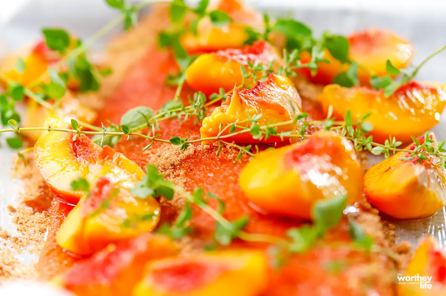 Brown Sugar Peach Salmon recipe