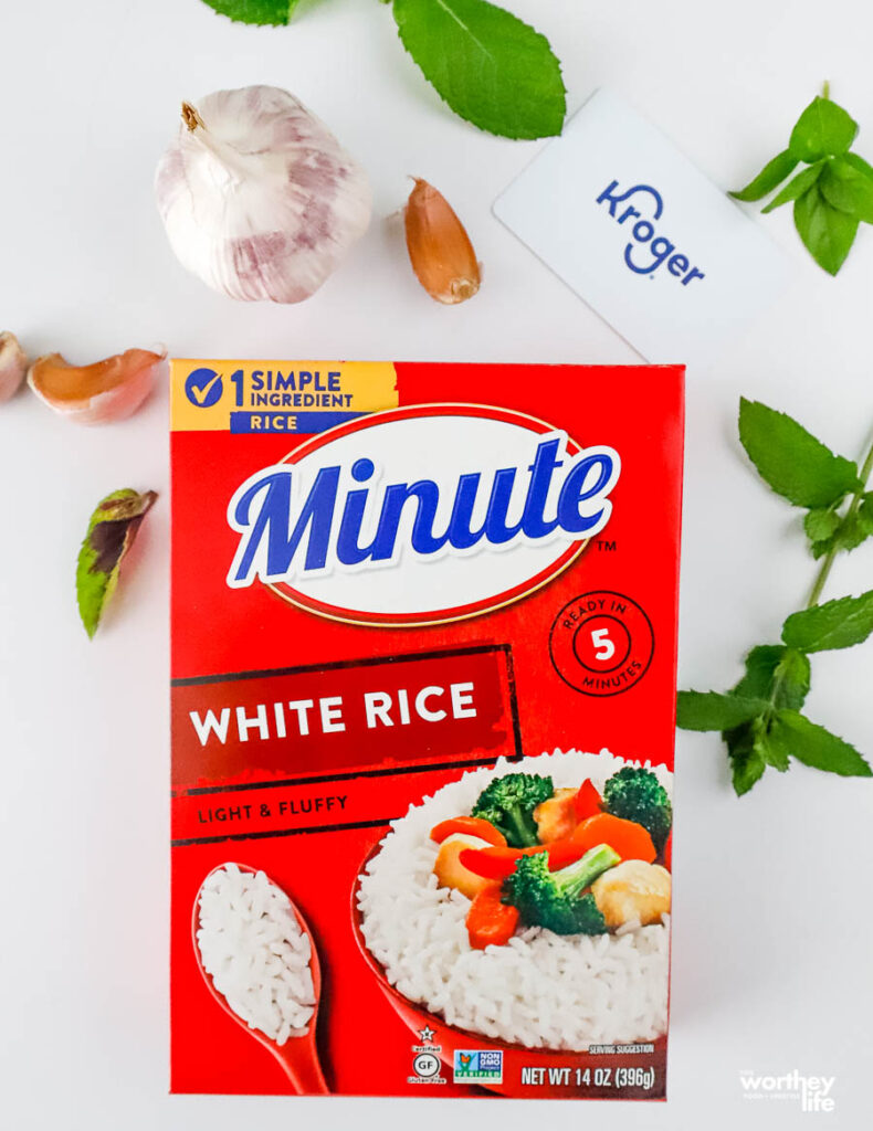 Minute rice from Kroger