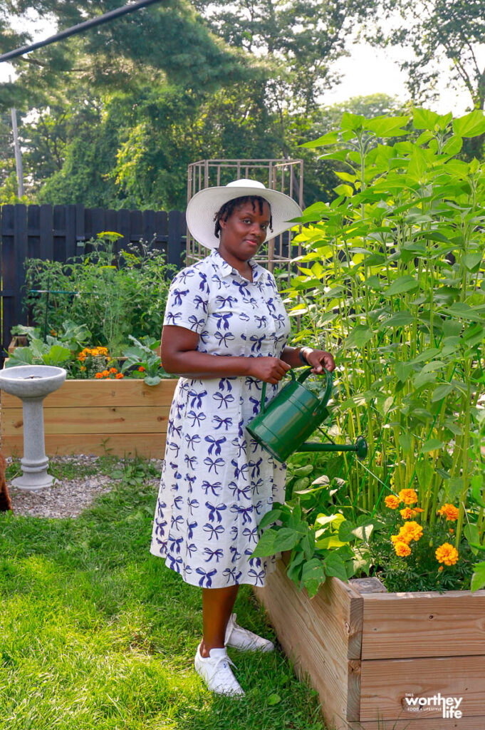 having a garden in your backyard