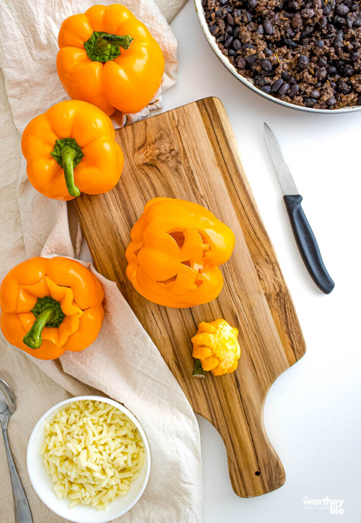 tips on making jack o lantern peppers