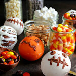 halloween hot chocolate bombs and ingredients