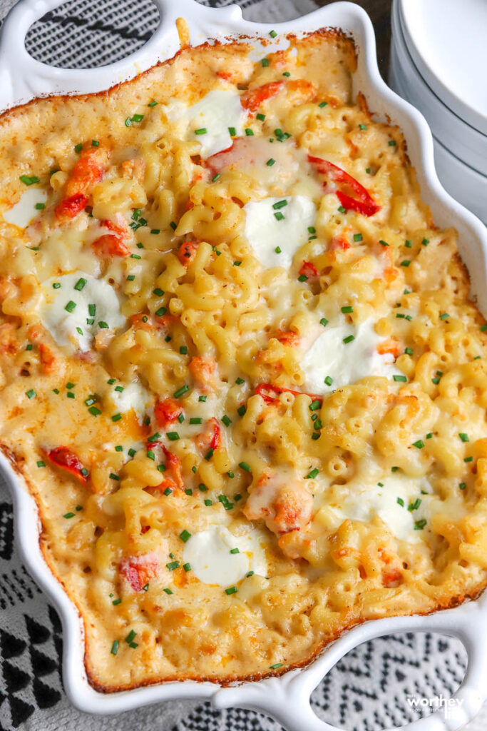 White Cheddar Mac and Cheese with Lobster