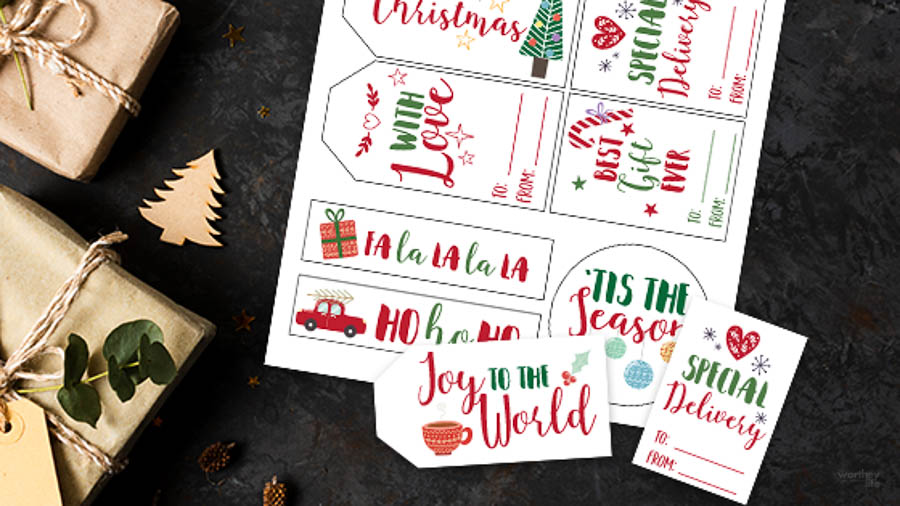 Free Christmas Gift Tags Printable - First Home Love Life