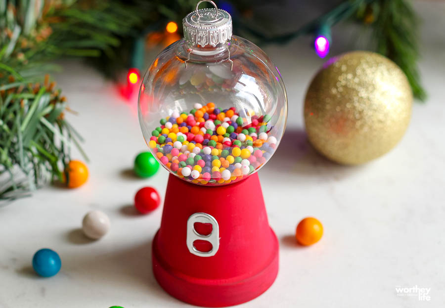 Gumball Machine Christmas Tree Ornament