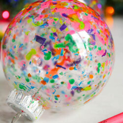 Melted Crayon Christmas Ornament