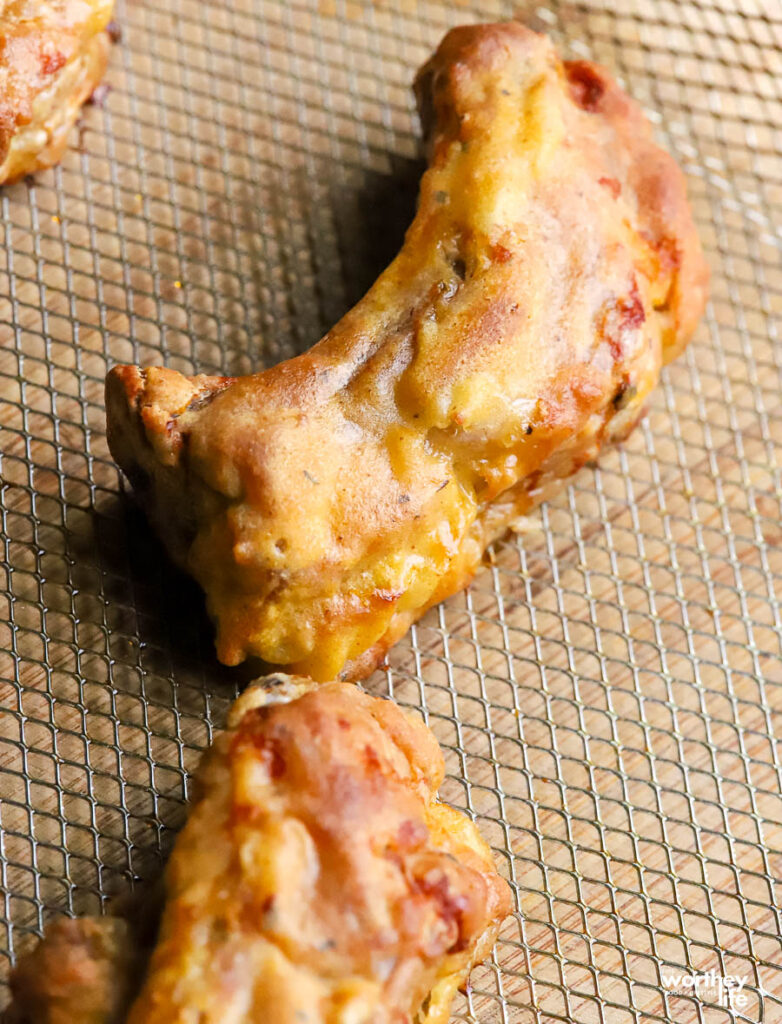 air fryer pork ribs on air fryer rack