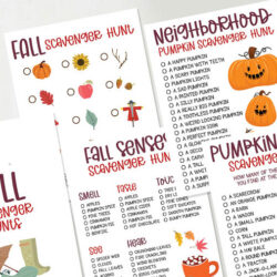 Printable Fall Scavenger Hunt