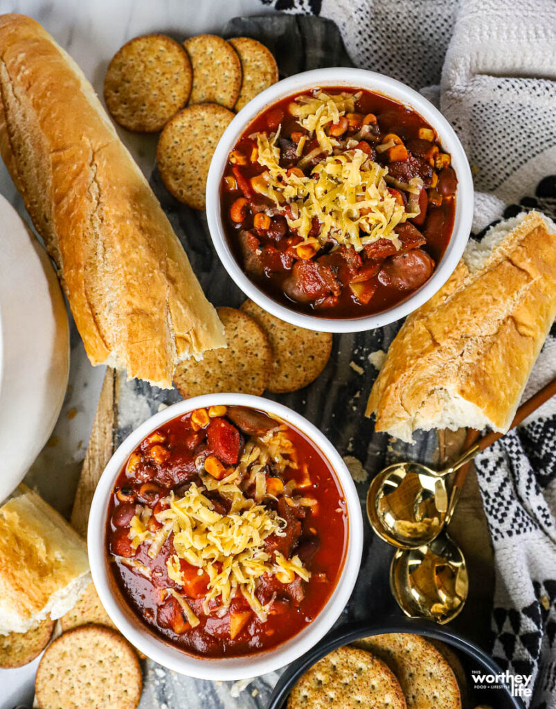 leftover chili for lunch