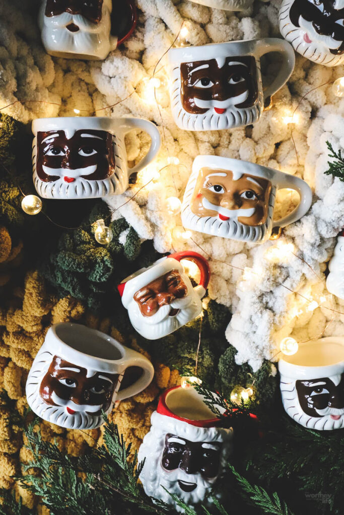 where to find a black santa mug for christmas