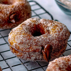 Nutella Stuffed Donuts with Espresso Sugar