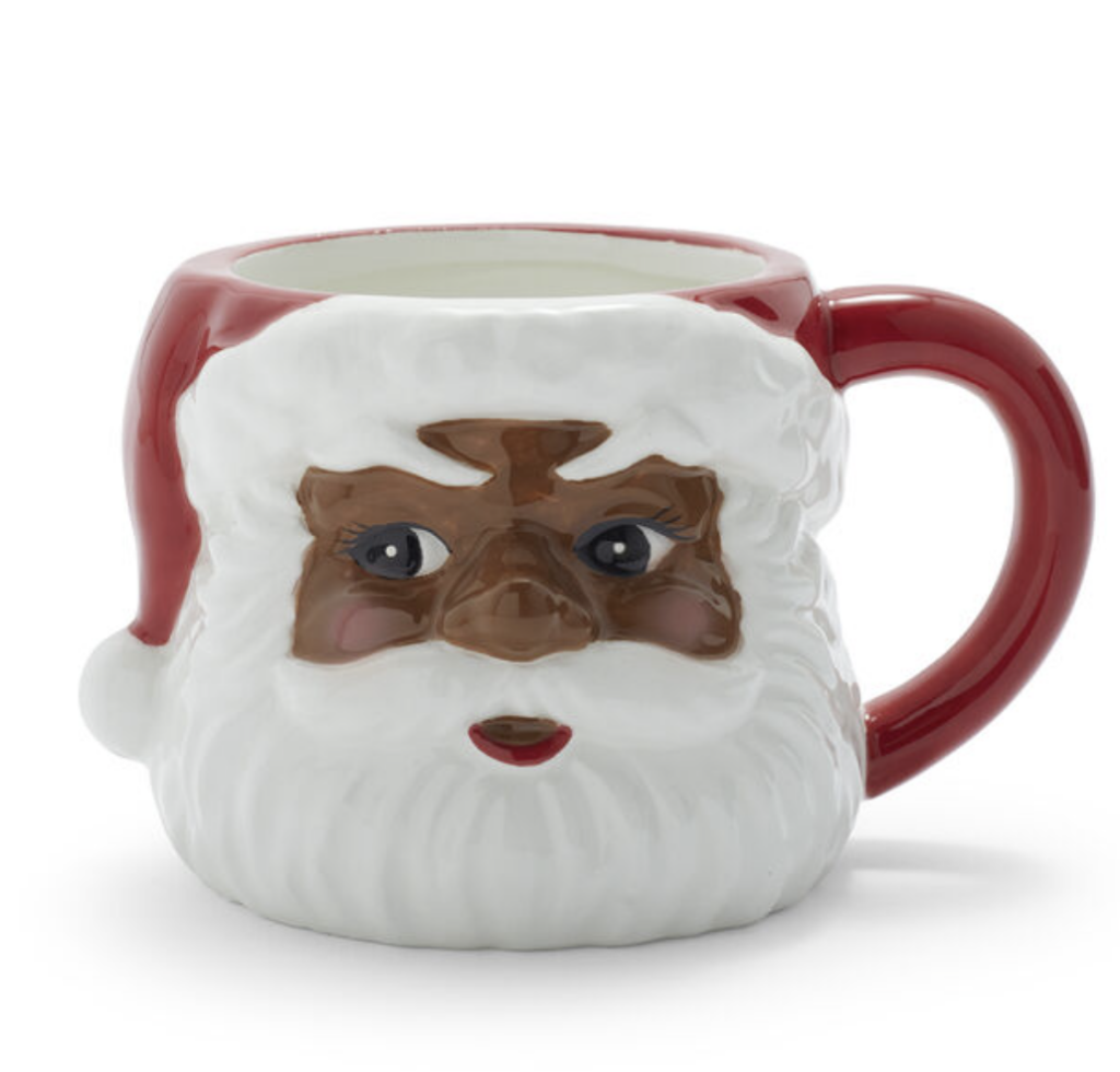 african american santa mug