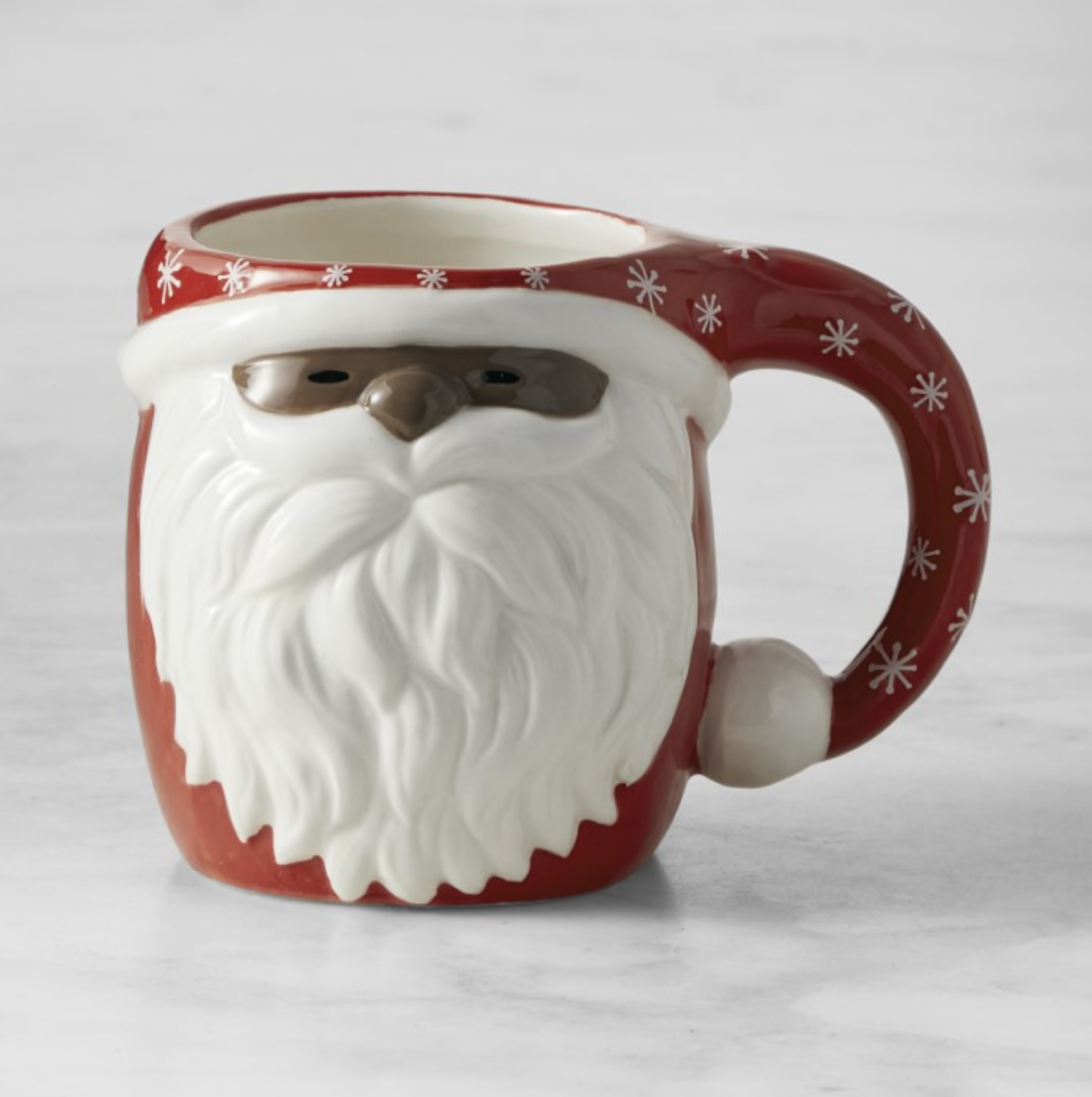 boho black santa claus mug