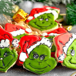 grinch sugar cookies