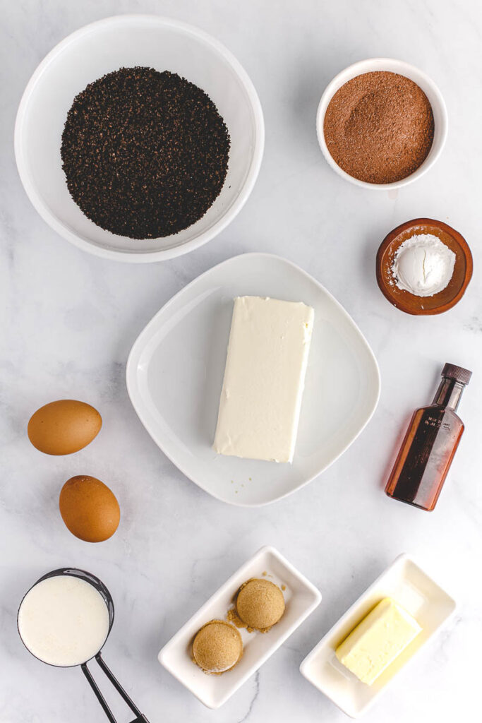 ingredients to make instant pot hot chocolate cheesecake