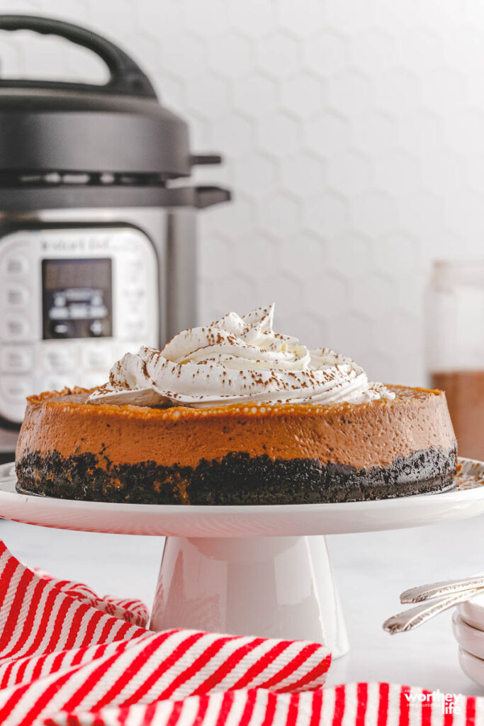 Hot Chocolate Cheesecake Made In The Instant Pot