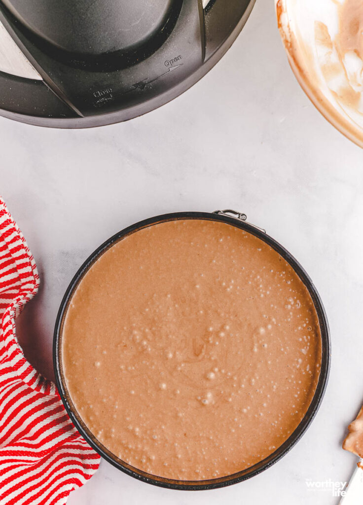 making cheesecake in the pressure cooker