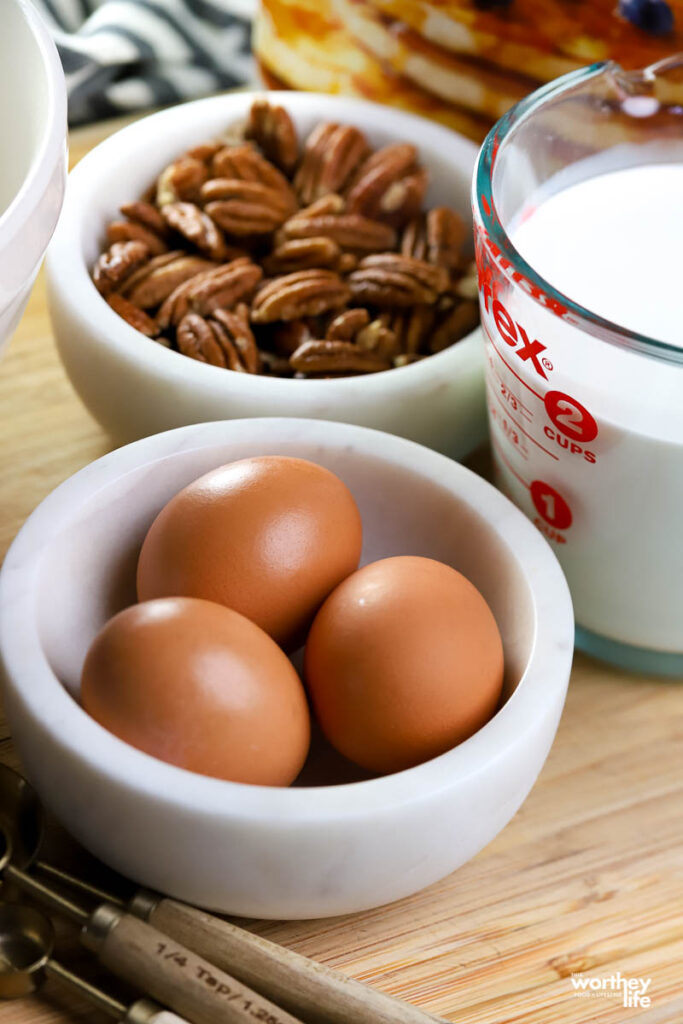 ingredients needed to make a pancake casserole