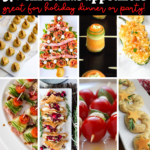 These appetizer ideas for Christmas dinner or Christmas parties feature a variety of easy recipes. Find a Christmas appetizer on this list!