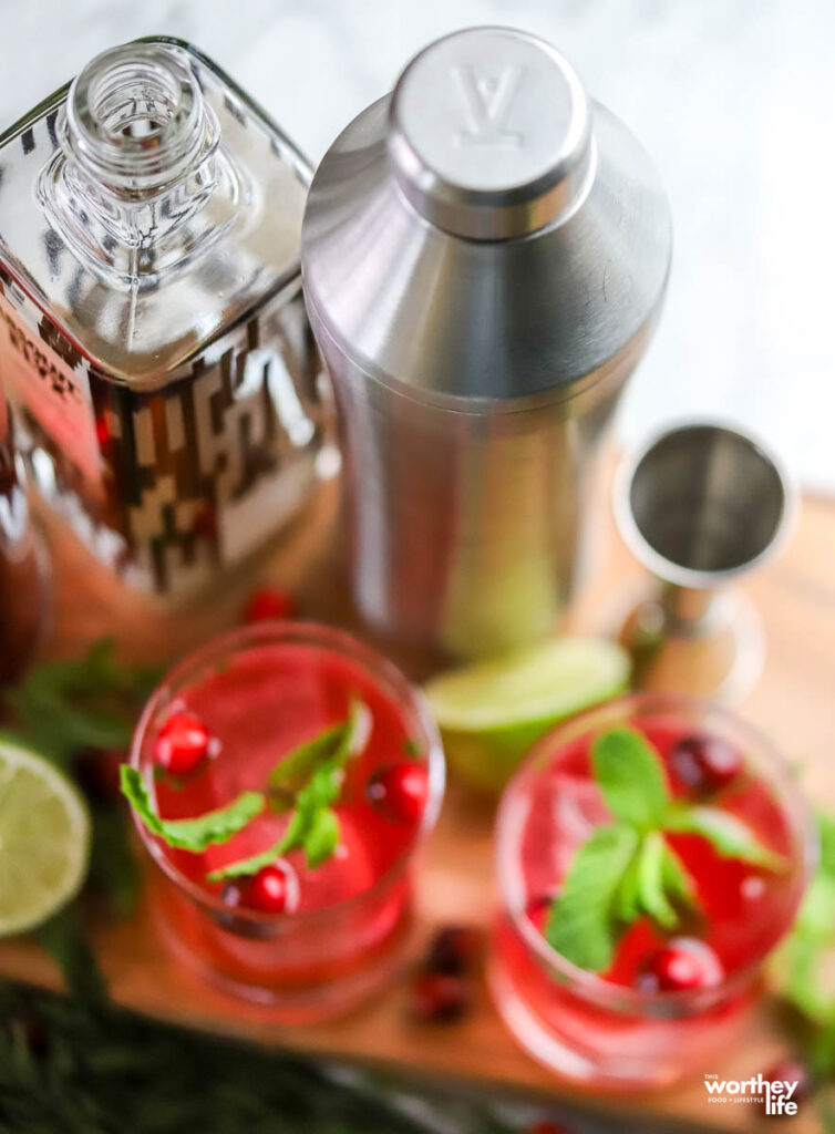 ingredients needed to make a cranberry mule