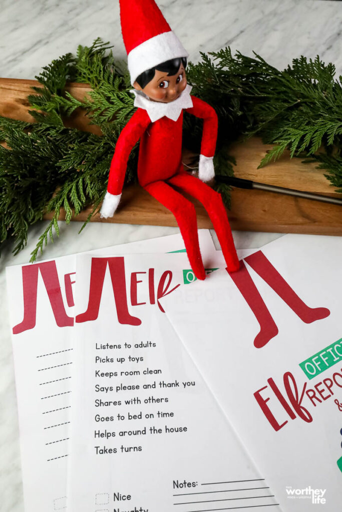 Elf on the Shelf Report Card Printable