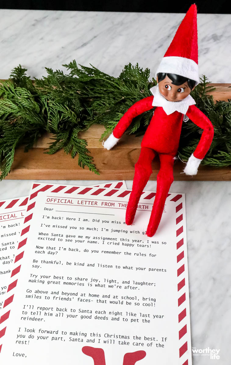 Elf on the Shelf Letter - Welcome + Goodbye | Free Printables