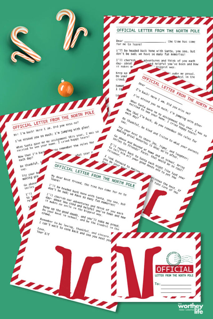 Elf on the Shelf Letter - Welcome + Goodbye