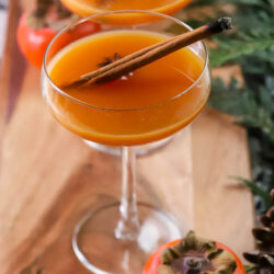 persimmon rye cocktail