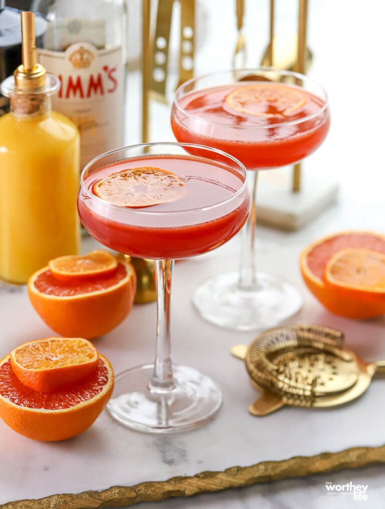 Whiskey and Orange Juice Blush Cocktail